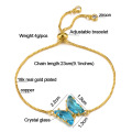 Shangjie Oem Joyas Fashion Multi Clort Crystal Браслет медная золотая цепочка браслет очарование женщин, золотосека